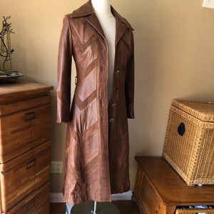 Napa y Ante Vintage Leather Coat - Flawed